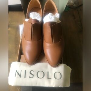 Nisolo Emma D’orsay oxfords nutmeg 9.5 new in box